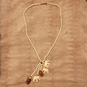 Miriam Haskell Elephant Necklace